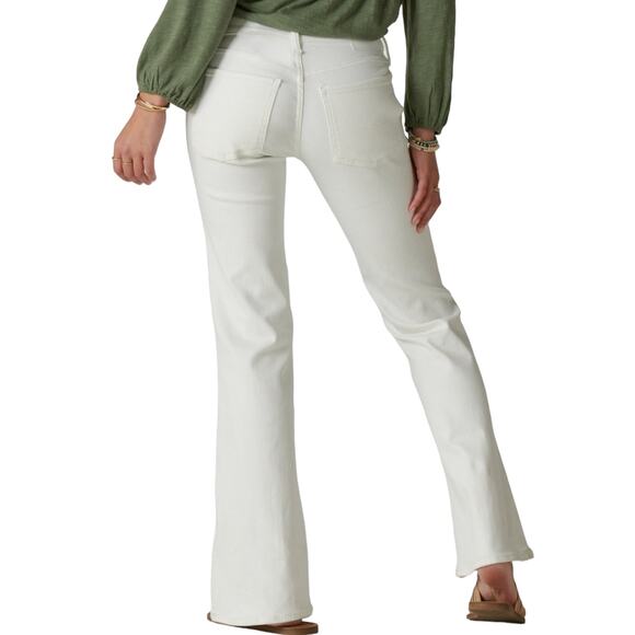 Lucky Brand Women’s Sweet Mid Rise Flare Ultimate Stretch Jeans White Size 14 - Picture 2 of 5